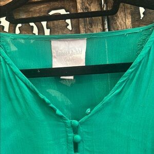 Vintage Romeo & Juliet Couture green top